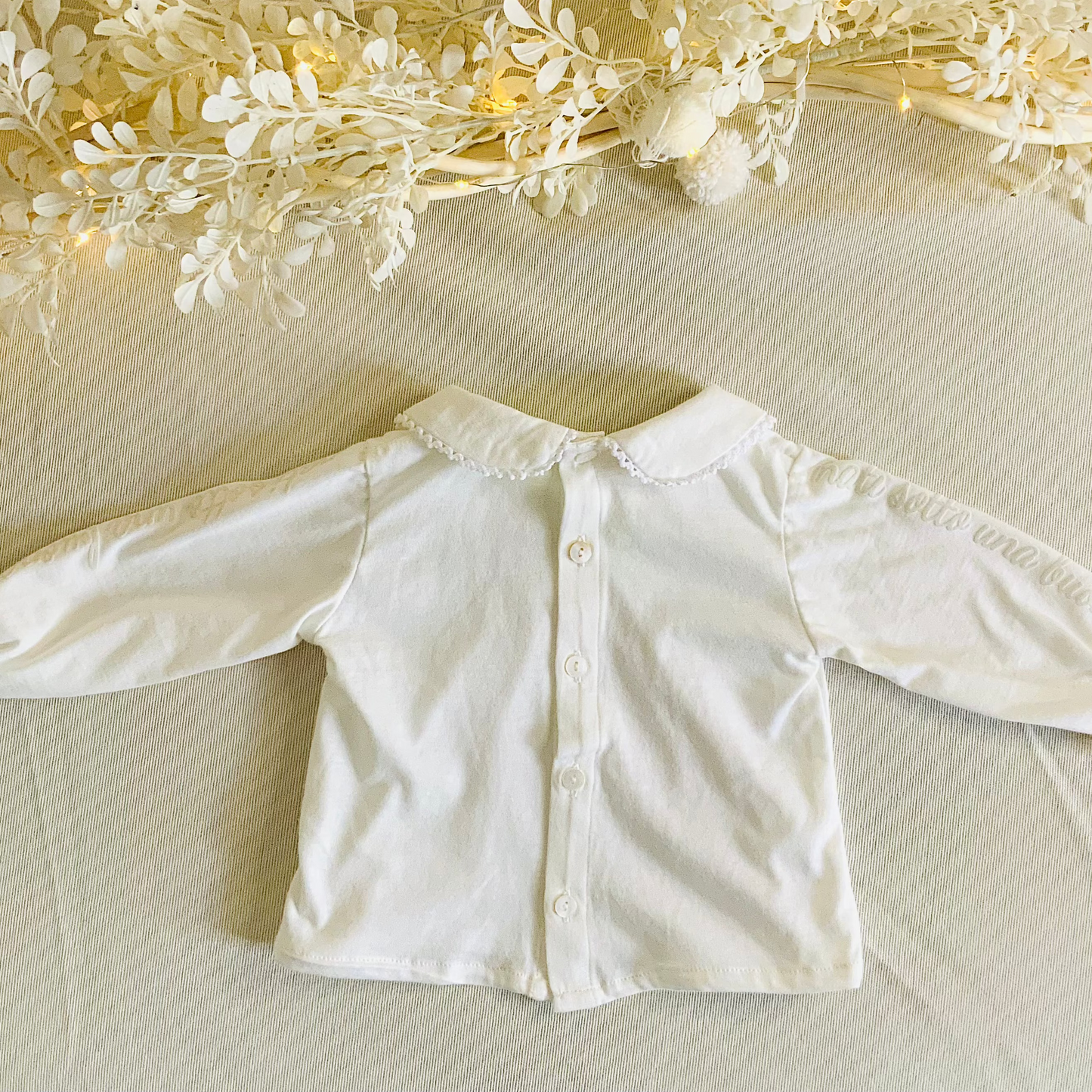 Blusa de bebe con manica stampata