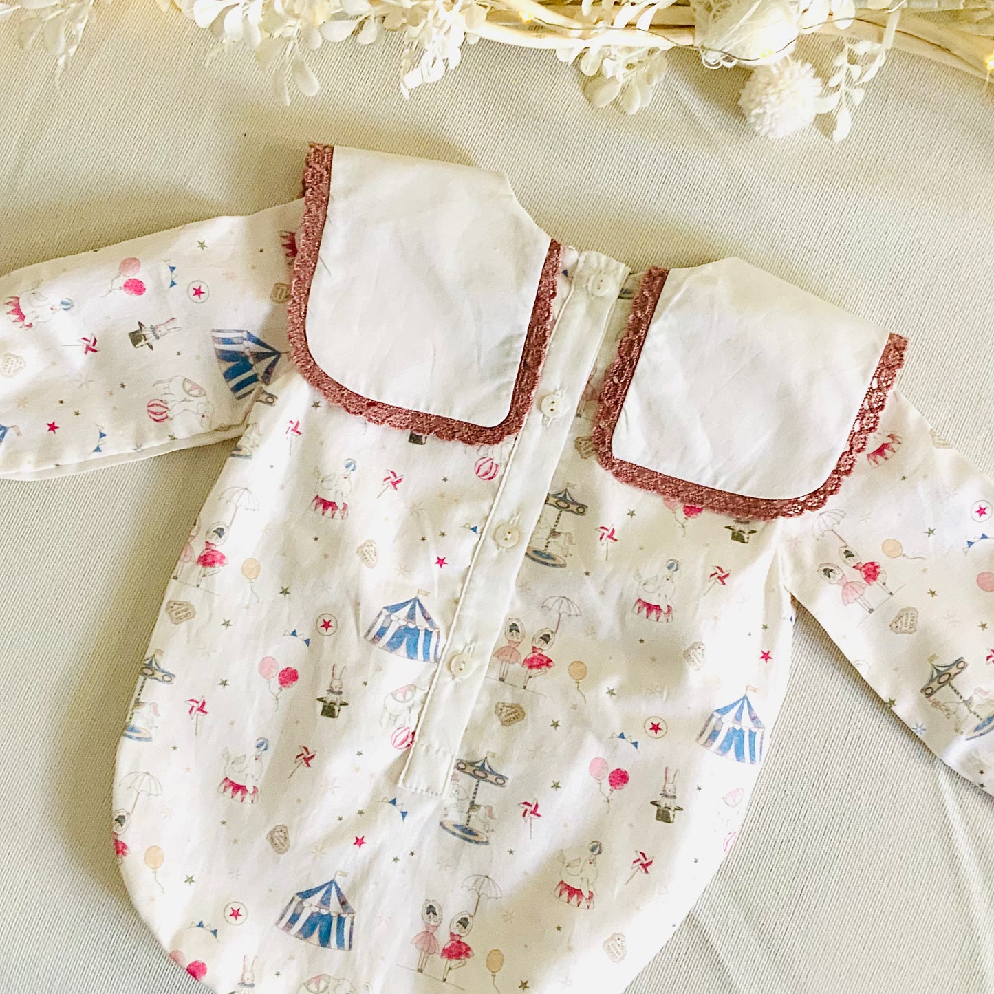 Body con collo marinaro per bebe fantasia Circus