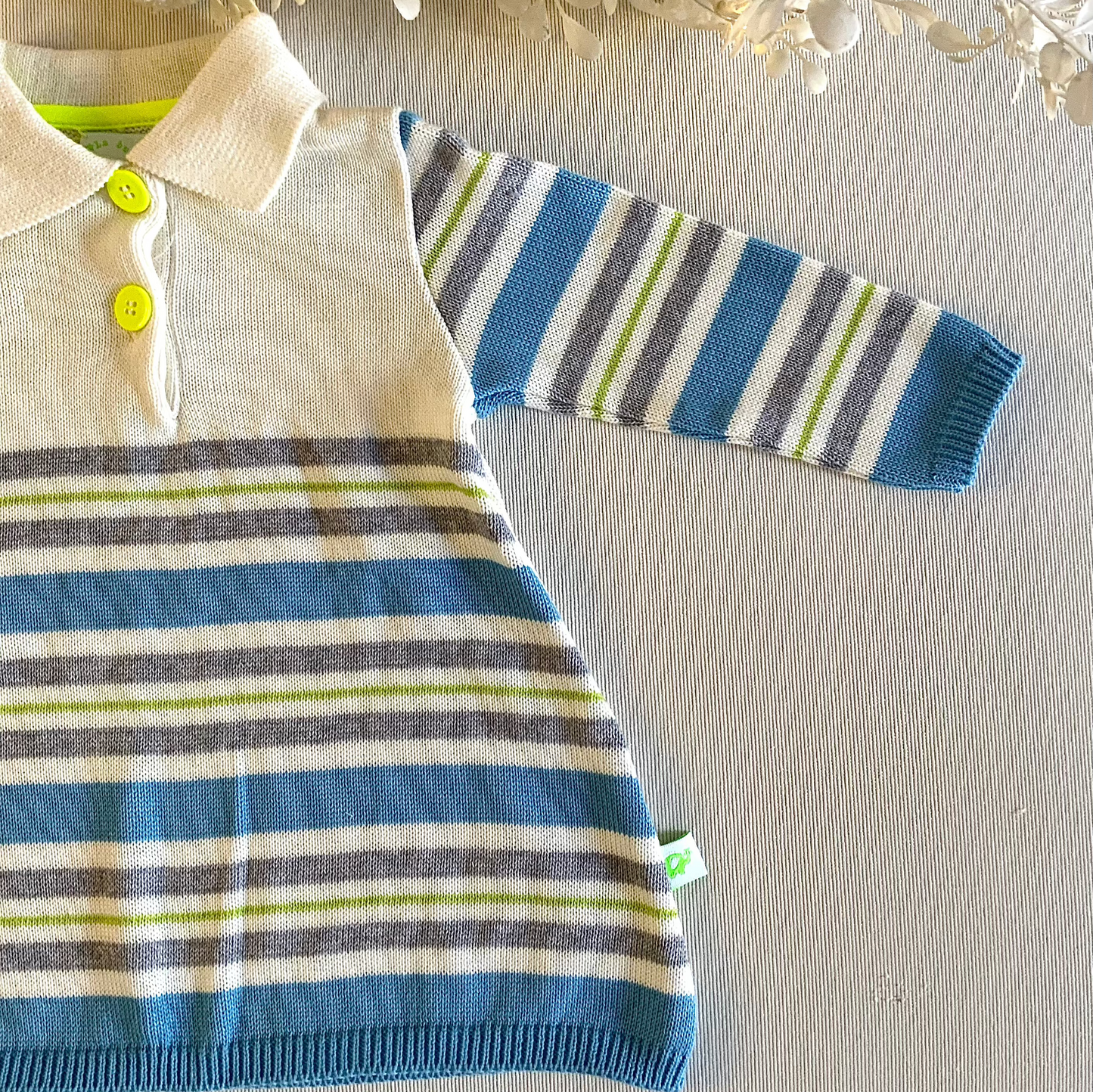 Vestito in maglia di cotone per bebe
