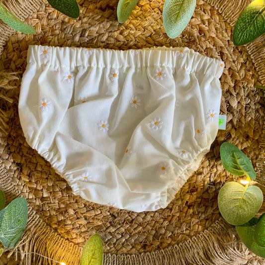 Culotte ricamata margherite
