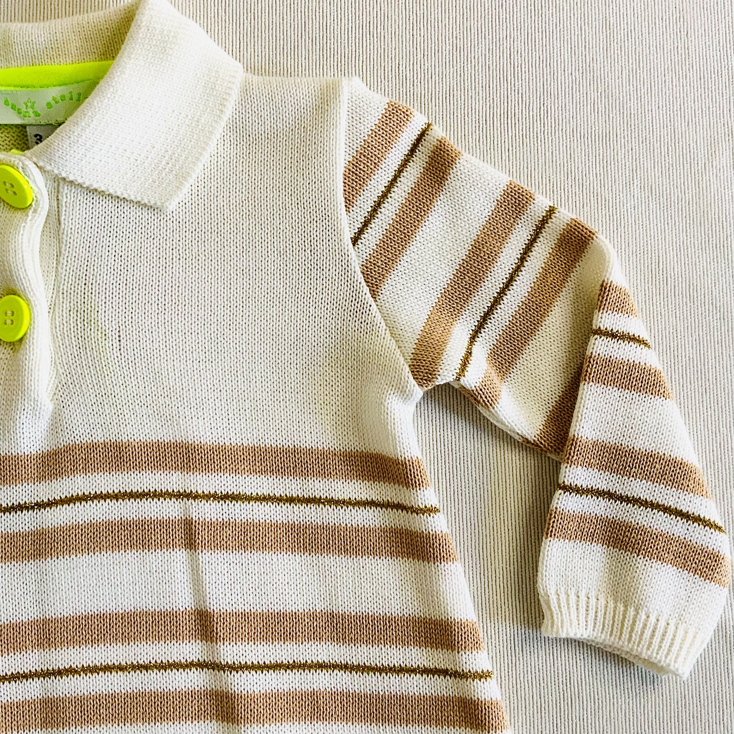 Vestito in maglia di cotone per bebe