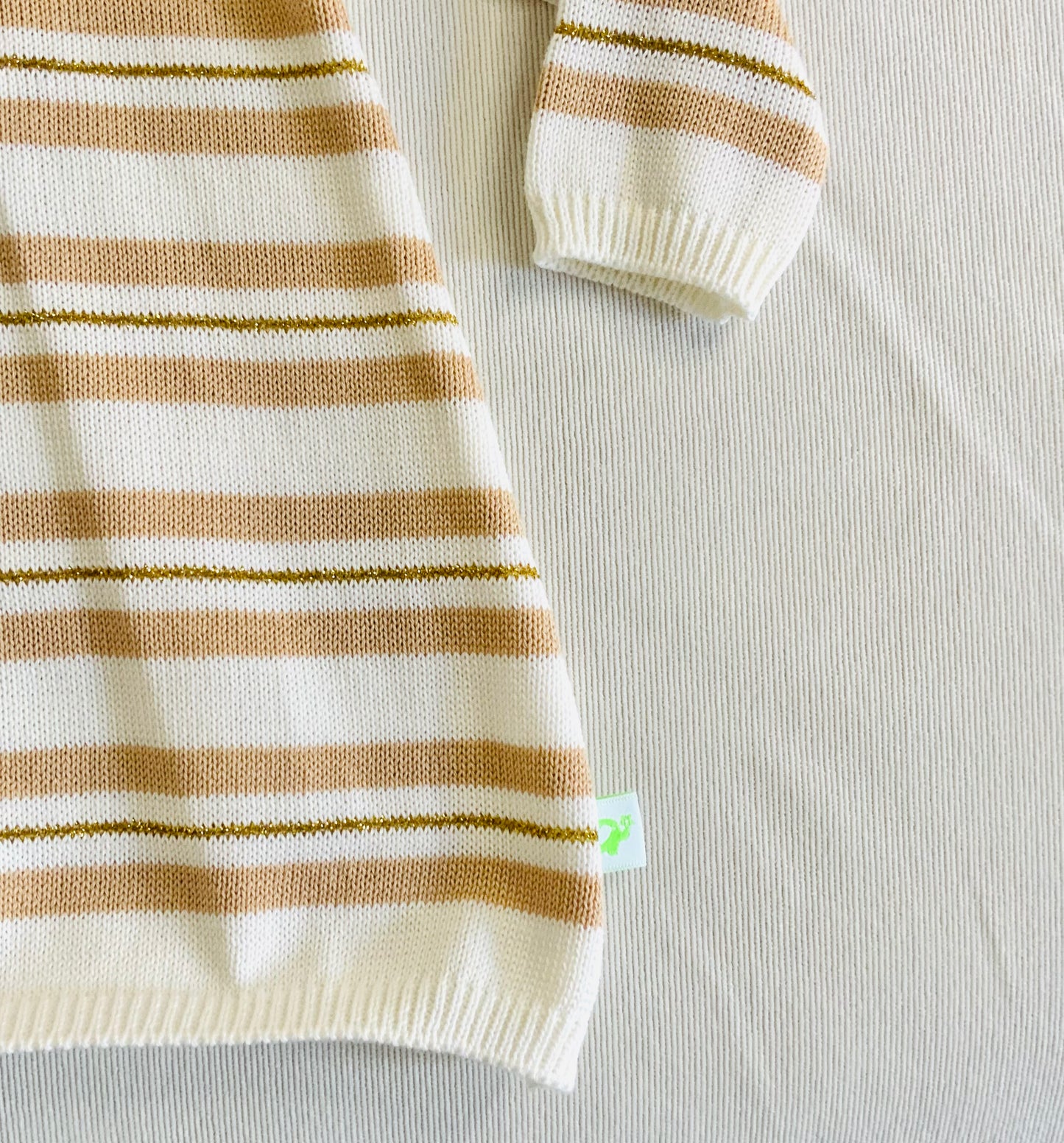 Vestito in maglia di cotone per bebe