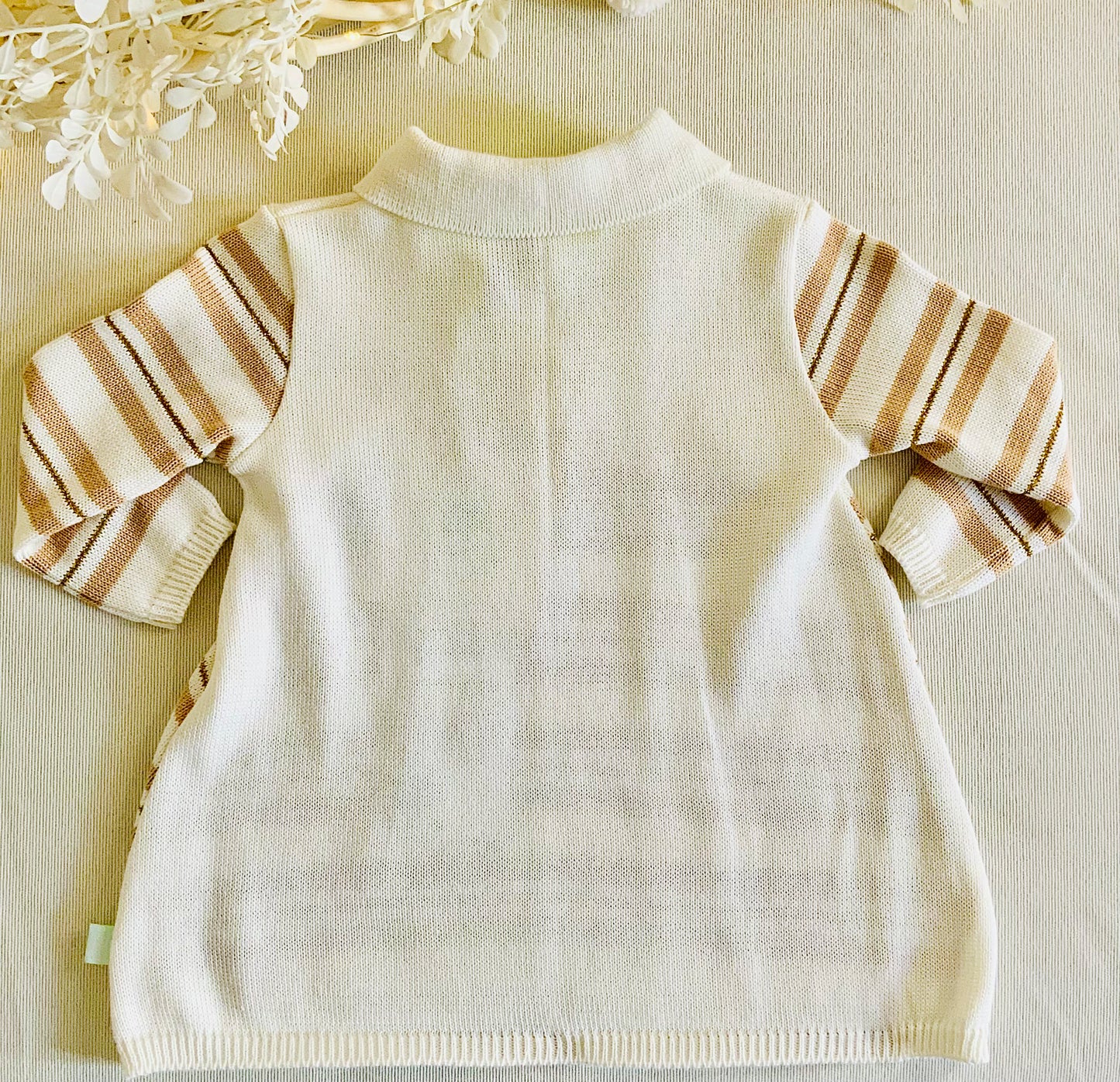 Vestito in maglia di cotone per bebe