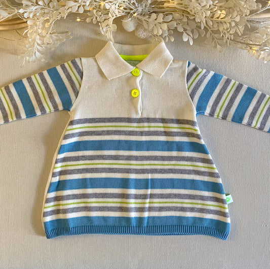 Vestito in maglia di cotone per bebe