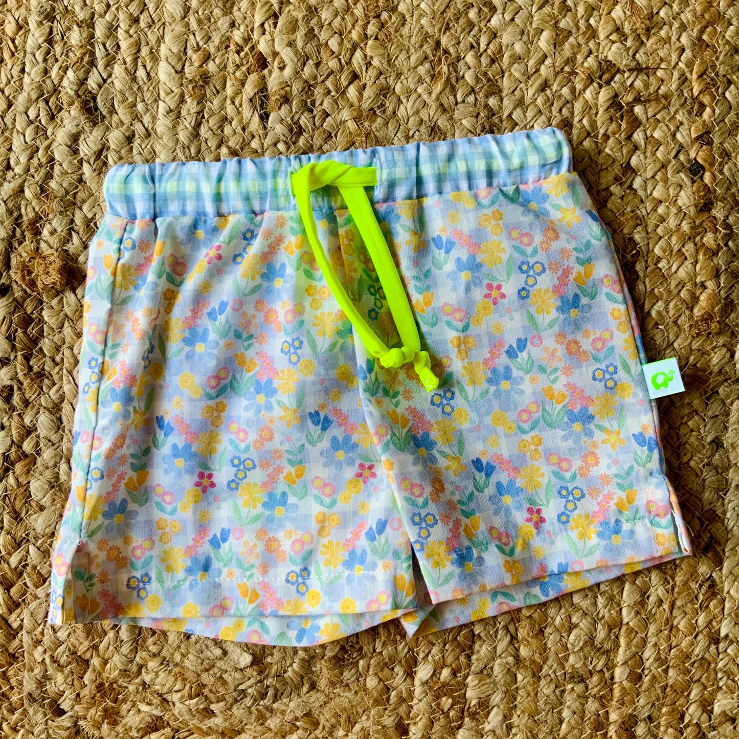 Costume bermuda mare bambino vichy stampato