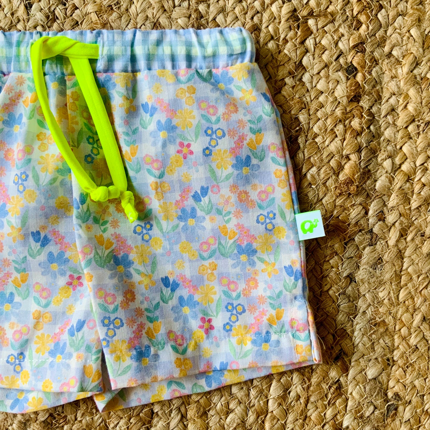 Costume bermuda mare bambino vichy stampato