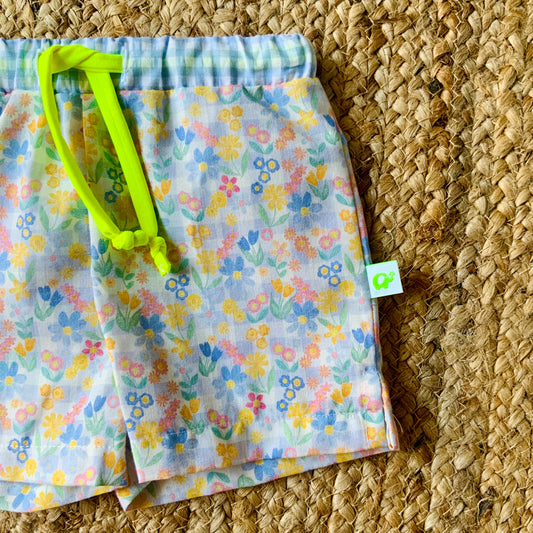 Costume bermuda mare bambino micro-fiori