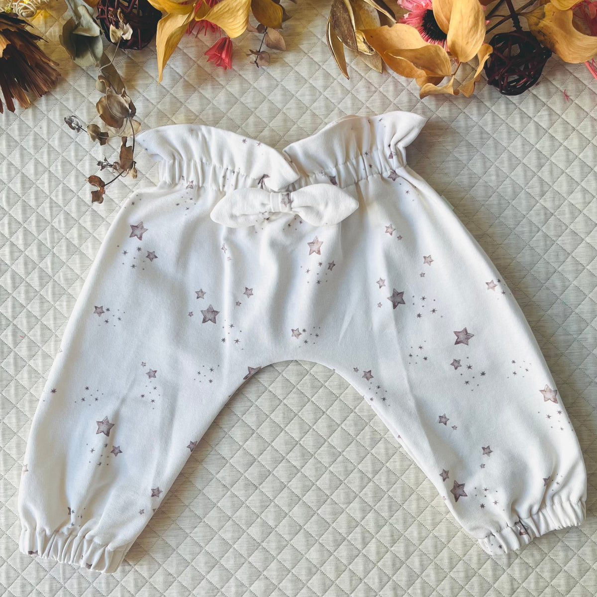 Completo bambina pantalone e maglia in felpa cotone stampato