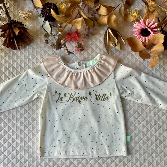 t-shirt_cotone_con_stampa_pois_e_collo_con_volant_stampa_oche_davanti
